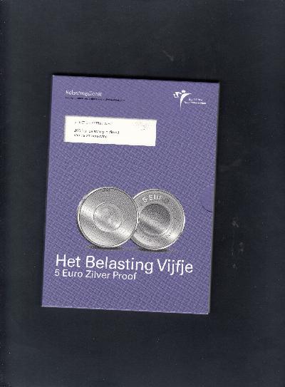 Beschrijving: 5 Euro BELASTINGDIENST KNM BLISTER